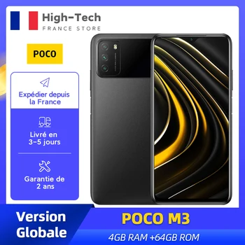 POCO M3 Pasaulio Versija Išmanųjį telefoną 4GB 64GB Snapdragon 662 6.53