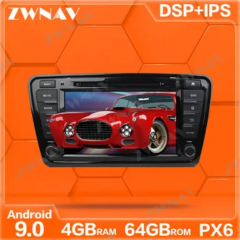 PX6 4GB+64GB Android 10.0 Automobilio Multimedijos Grotuvo Skoda Octavia automobiliu GPS Navi 