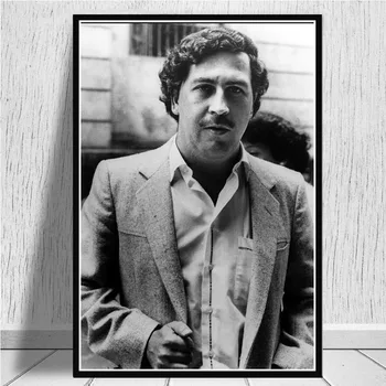 Pablo Escobar Pobūdžio Legenda Retro Vintage Plakatų Ir Grafikos, Tapybos Sienos Menas Drobė Sienos Nuotraukas Kambarį Namų Dekoro