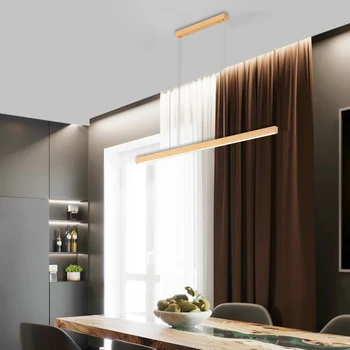 Paprasta LED Medienos Sieniniai šviestuvai Apšvietimo Namų Puošybai Viešbutis Biuro Virtuvėje Kabo Šviesa Patalpų Kambarį Šviesos Armatūra