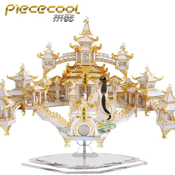 Piececool 3D Metalo Puzzle MOON PALACE Modelis rinkiniai 