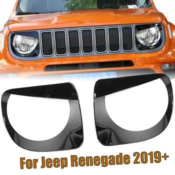 Piktas Akis Juoda Švilpukai Priekinis Žibintas priekinis žibintas Apdaila Padengti ABS Jeep Renegade 2019-2020 Priedai
