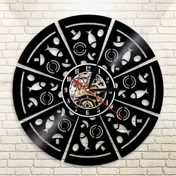 Pizza Parlor Picerija, Italų Restoranas, Kavinė Asmeninį Sieninis Laikrodis Prekės Picos Gabalas Laiko, Virtuvės Led Lempos Dekoro Maisto Dovana