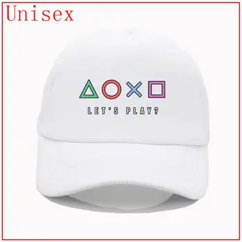Playstation Leidžia Žaisti trucker kepurės vyrams gorras para hombre skrybėlės moterims beisbolo kepurė vyrams skrybėlę vyrų plaukai surišti į uodegą beisbolas