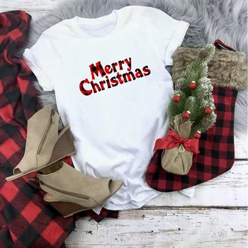 Pledas Linksmų Kalėdų Marškinėliai Moterims Mados Grafinis Mielas Tee Kawaii Marškinėlius Mados Hipster Kalėdų Vakarėlį Stiliaus Tumblr Marškinėliai