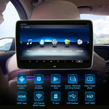 Pogalvių Monitorius 2020 Mercedes-Benz GLS GLE V-Class C260 C300 S320 CLS63 Sedanas ekranas Android 9.0 Vaizdo grotuvas Automobilių TV
