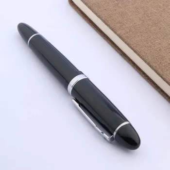 Prabangos prekės Jinhao 159 Rollerball Pen Black metalo elegante Su Tvist Sidabro DOVANA Office rašalo rašikliai prekes