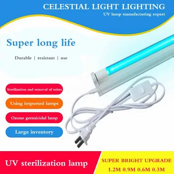 Praktikos UV Dezinfekavimo Lempa 20W UV dezinfekavimo priemonės Lempos Sieniniai Medicinos Baktericidinė Lempa Ozonui Lempos Vamzdelis Su Laikikliu
