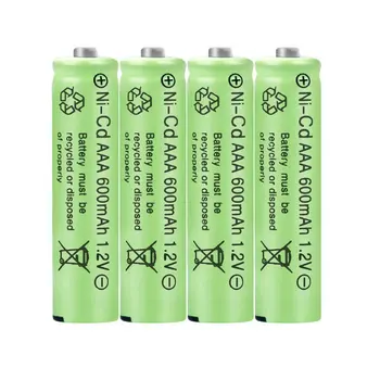 Praktinių AAA Akumuliatorius 1.2 V 600mAh Saugos Ni-cd Įkrovimo Patogus Baterijos AAA Baterijos