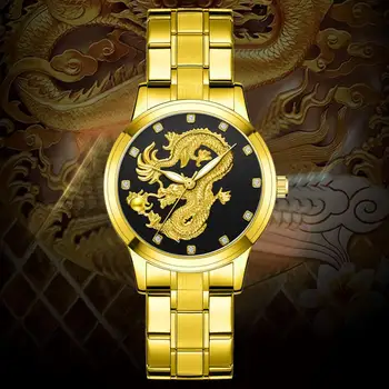 Prekės ženklo Mados Plieno Dirželis Prabangos Žiūrėti Vyrų Kūrybos Drakonas Kvarcas-žiūrėti Atsitiktinis Vyras Sporto Masculino Verslo Laikrodis Laikrodis