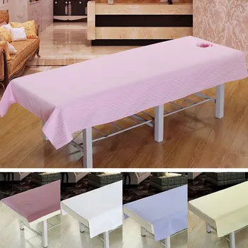 Profesinės Kosmetikos salonas lakštai SPA masažą lova lentelė padengti lakštai, su skyle 6 Spalvų