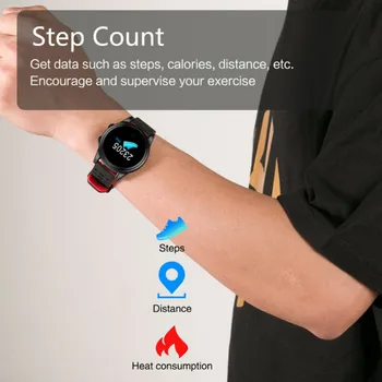 R13 Spalvotas Ekranas, Smart Apyrankę Širdies ritmo Monitoringo Fitneso Vandeniui Žiūrėti Android / IOS Sporto Žiūrėti