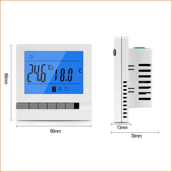 RZ Namų Thermoregulator 220V 16A Programuojamas Grindų Šildymo Kambario Sienos Universalus Skaitmeninis Termostatas, Temperatūros Reguliatorius