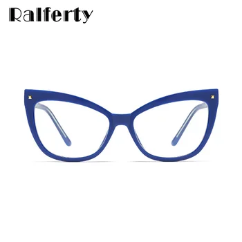 Ralferty 2020 Naujas Cat Eye Akiniai, Rėmeliai Moterų Prekės Dizaineris Recepto, Aišku, Skaidrus Optinės Kadrų Nulis Dioptrijomis F93343