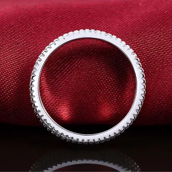 Rankų darbo Holivudo Pažadas žiedas 925 Sterlingas sidabro apakinti Tris sluoksnius AAAAA cz Vestuvių Juostoje Žiedai moterims, Šaliai, Papuošalai