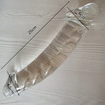 Realus Didžiulis Dvigubo Stiklo Dildo Netikras Penis Kristalų Analinis Ilgai Vibratorių Butt Plug G-spot Masturbacija Penis Sekso Žaislai Moterims, Vyrams
