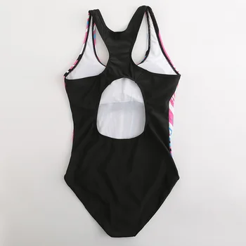 Riseado Sporto vientisi maudymosi kostiumėlį Konkurencingą maudymosi Kostiumėliai Moterims, 2021 Skaitmeninis Spausdinimas Lenktynininkas Atgal Maudymosi Kostiumai Plius Dydis XXXL