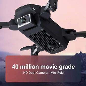 S66 FPV Mini Drone Su Kamera HD RC Sulankstomas Drone 4K Profesional Selfie Wifi Dvigubą Kamerą Tranai Quadcopter RC Dron Mini Žaislai