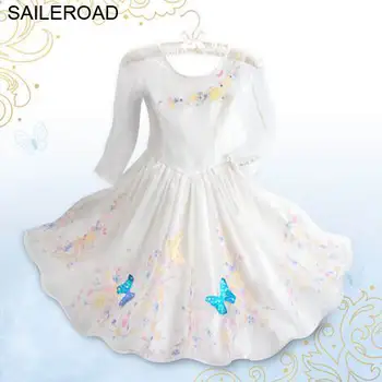 SAILEROAD 3-10Years Mergina Suknelės Vestido Vaikai Princesė Rapunzel 