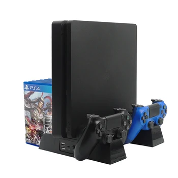 SONY PS4 Slim Pro Konsolė įkroviklis Daugiafunkcinis Stovas Gamepad Kreiptuką Įkrovimo Aušinimo Stotis Playstation 4