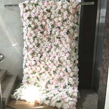 SPR 4ft*8ft blush pink gėlių siena gali suristi arch stalo runner dirbtinių gėlių dekoracijos susitarimas nemokamai shpping