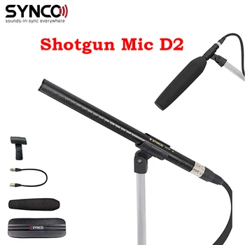 SYNCO MIC D2 Shotgun Microphone Hyper Cardioid Kryptinė su XLR Jungtis Profesionalūs Vaizdo Garso Įrašymo vaizdo Kamera