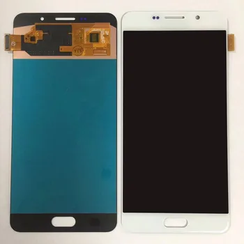 Samsung Galaxy A7 2016 A710 A710F A710M Amoled Ekranu touch stiklas, skaitmeninis keitiklis Asamblėjos A710 A7100 oled lcd ekranas