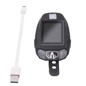 Saulės Energijos USB Įkrovimo T6 Dviračio Šviesos Dviračio Priekinės Rankenos Dviračių LED Lempos