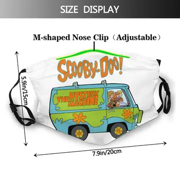Scooby Doo Suaugusiųjų uždrausta Veido Kaukė nuo Dulkių Apsauga Apima Respiratorius Mufelinė Kaukė su Filtrais