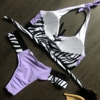 Seksualus aukso bikini 2020 mujer Blizga maudymosi kostiumėlį moteris Leopardas spausdinti susiuvimo bikini maudymosi kostiumėliai moterims, maudymosi kostiumą Plaukimo kostiumas
