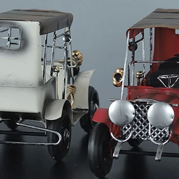 Senovinių Geležies Meno Senų Automobilių Modelį Amatų Darbalaukio Ornamentu Vaikams Žaislų Kolekcija Dovana