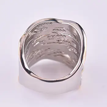 Senovinių Moterų Žiedas 925 sterlingas sidabro Nutiesti AAAAA cz Žada Vestuvių Juostoje Žiedai, Moterų Nuotakos Piršto Šaliai, Papuošalai, Dovana