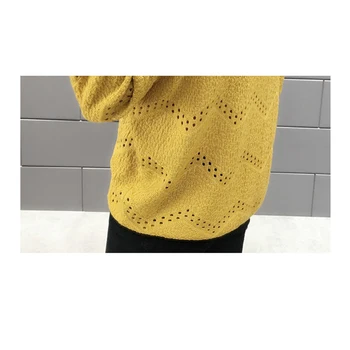 Shintimes Rudenį V kaklo Moterims Megztiniai Megzti Žiemos Laisvalaikio Aprangą Kieto Pagrindinių Puloveris Prarasti Moterų Megztinis Megztinis Lady 2019
