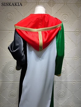 Siskakia Eid Ramadanas Mubarakas Hijab Suknelė Moterims Mados Musulmonų Maroko Gobtuvu Jalabiya turkų, arabų Islamo Drabužių 2021
