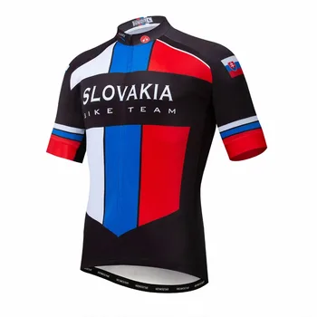 Slovakija 2019 dviračių džersis Vyrų Kalnų Dviračių džersis MTB Dviračių Marškinėliai trumpomis rankovėmis Komanda Kelių Viršūnės Vasarą Kolumbija Rusijos Mėlyna