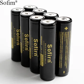 Sofirn 18650 Baterija 3000mAh (8pcs) Li-ion, 3,7 V Įkrovimo baterija (akumuliatorius 18650 Baterijas LED Žibintuvėlis Su PCB Saugomų Valdyba