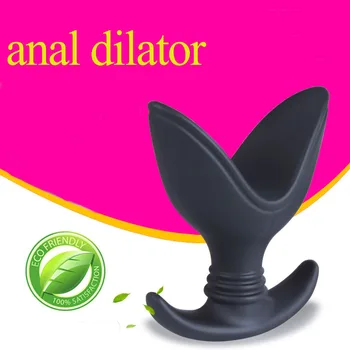 Specialus pasiūlymas Naujiems minkšto silikono analinis dilator atidarymo butt plug gėjų vyrų, moterų erotiniai žaislai buttplug išangę žvakės sekso žaislai moteris