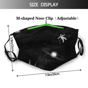 Svorio Unisex Daugkartinio Naudojimo Veido Kaukė Astronautas Kosmose Galaxy Stabdžių Migla Apsauga Nuo Dulkių Kaukė Su Filtrais, Apsauginis Dangtis Respiratorius