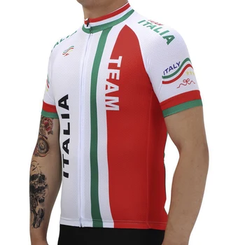 TELEYI Dviračių Džersis Marškinėliai Viršuje Italijos Vyrų Kvėpuojantis Ropa Ciclismo Mtb Maillot Ciclismo Vasaros trumpomis Rankovėmis Dviračių Drabužiai