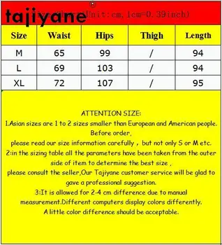 Tajiyane 2020 Streetwear Moterims Avikailis Kelnės Moteris, Aukšto Liemens Kelnės Kulkšnies ilgio Kelnės, Antblauzdžiai Spodnie Damskie TN1205