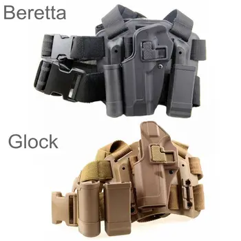 Taktinis Glock 17 19 Beretta 92 Kojos Dėklas Karinių Pistoletų Šlaunies Kojų Dėklas Kairėje Glock Priedai Šaudymo Pistoletas Dėklas