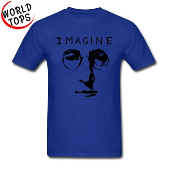 Tapybos Vaizdas Marškinėliai Johnas Lennonas Įsivaizduoti Atsitiktinis Trumpomis Rankovėmis Medvilnė Audinio Apvalios Kaklo Vyrams Tshirts Nemokamas Pristatymas