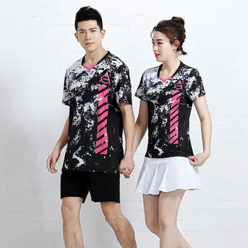 Teniso Sporto marškinėliai Mergina , badmintono drabužiai moterims , Juoda Jaunimo Teniso Rinkiniai, teniso šortai vyrams , komanda, sportinės uniformos