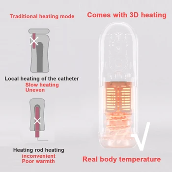 Tryfun Elektros Vyrų Masturbator Taurės belaipsnė automatinė šildymo Minkštas Sekso Žaislai Vagina Suaugusiųjų Sekso Produktai Vakuume