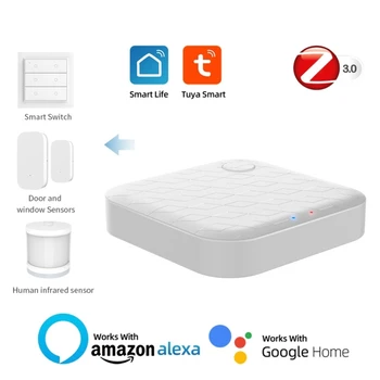 Tuya WiFi ZigBee Smart Vartai Hub Belaidžio Nuotolinio valdymo pultelis Smart Gyvenimo APP Per Alexa 
