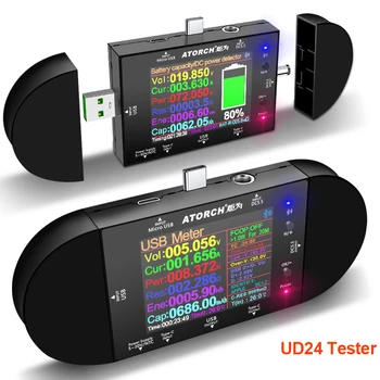 UD24 DC5.5 USB testeris Tipas-C 2.4