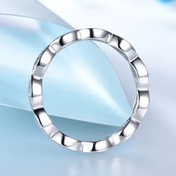 UMCHO 925 sterlingas sidabro žiedai moterims Classic Lady Elegantiškas, Paprastas Vestuvių Juostas, Žiedus Mados Piršto Priedai