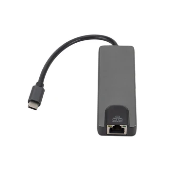 USB KONCENTRATORIŲ, C Tipo Stebulės HD-MI 4K USB C Hub su Gigabit Ethernet Rj45 Lan Adapteris Dokas 