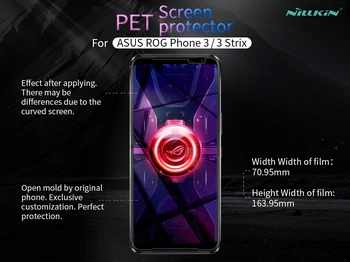 Už Asus ROG Telefonas 3 Anti-glare Screen Protector, Matinis Anti-pirštų atspaudų Apsauginės Plėvelės Minkštas PC Matinė Plėvelė Asus ROG Telefonas 3