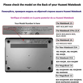 Už Matebook 14 13 Gėlių Spaudinių Nešiojamas Atveju, Huawei Mate D15 / D14 Matebook X Pro 2019 13.9